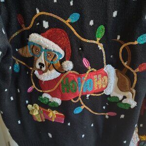 Dauchsund Christmas Light up Sweater
